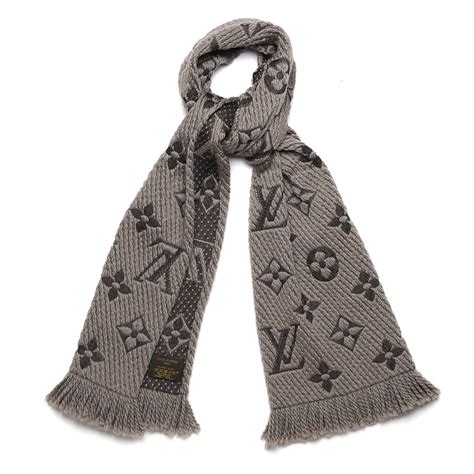 lv logomania scarf verone|LOUIS VUITTON Wool Silk Logomania Scarf Verone.